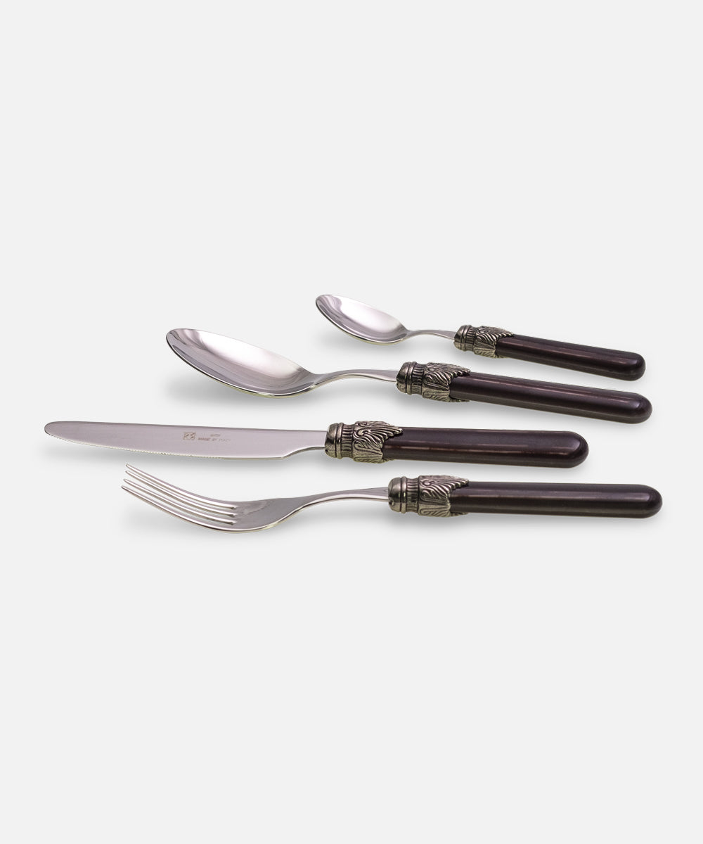 Vintage Chocolate 4 pieces table set