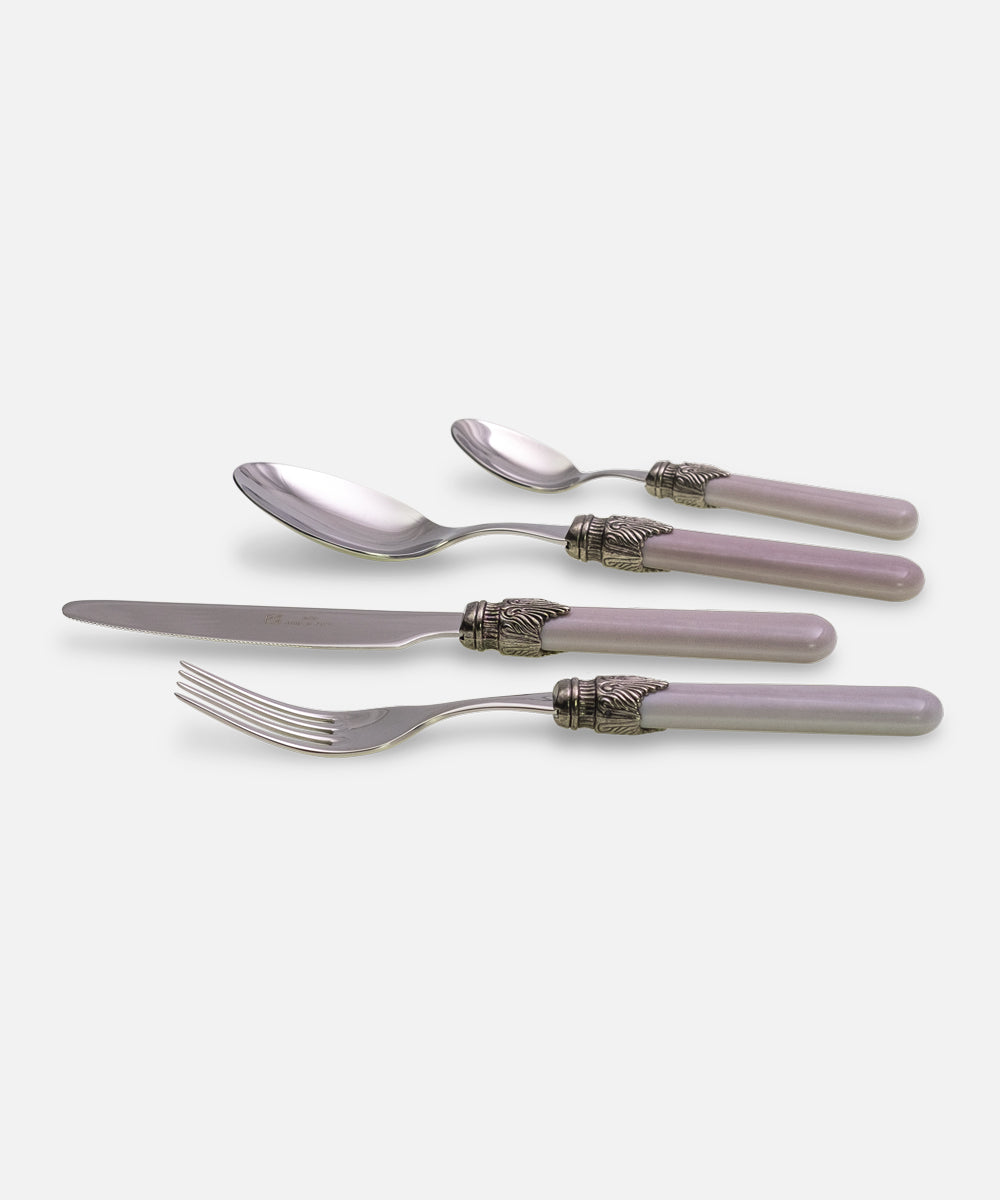 Vintage Clear gray 4 pieces table set