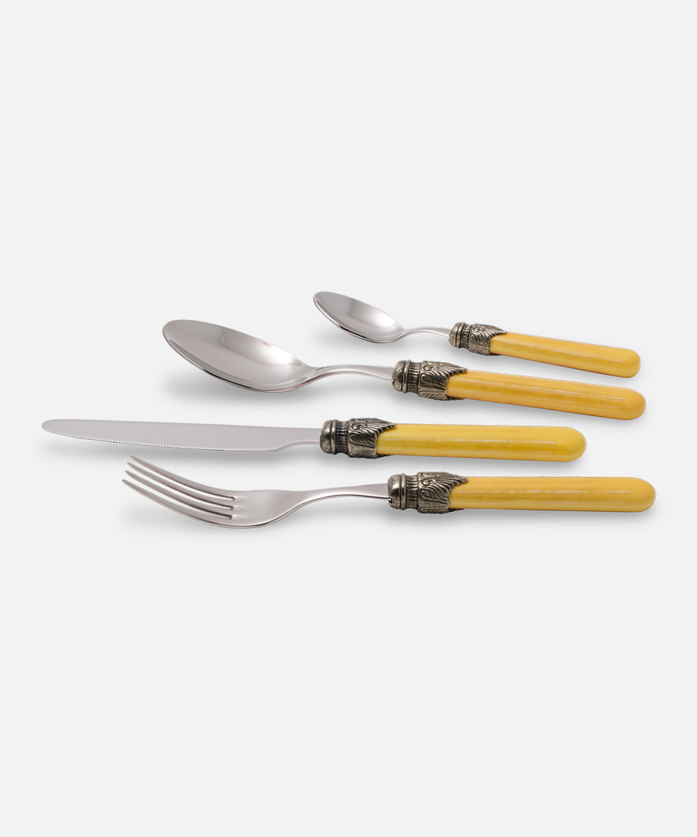 Vintage Ocher 4 pieces table set