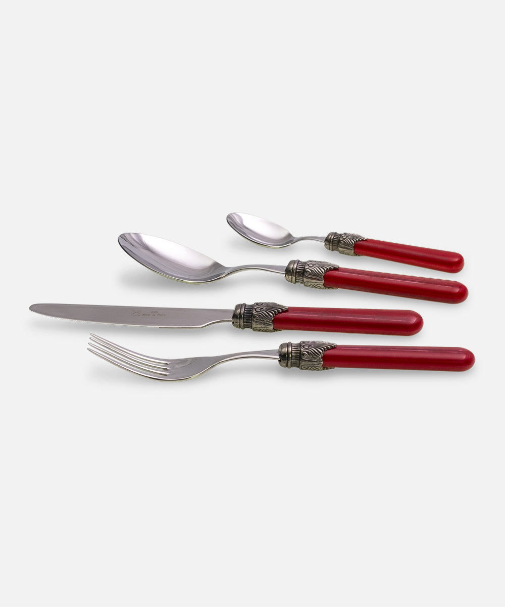 Vintage Red 4 pieces table set